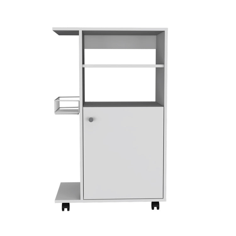 Napenthe 1 Shelf Kitchen Cart With Caster White