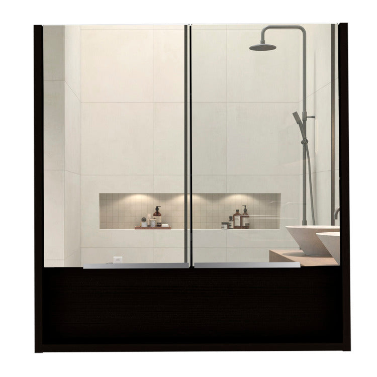 Rectangle Medicine Cabinet With Mirror Wenge