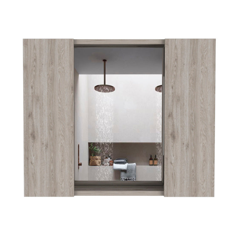 Ellegrini 1 Drawer Medicine Cabinet Light Grey