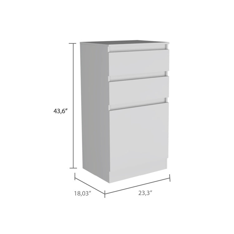 Cassel 2 Drawer Dresser White