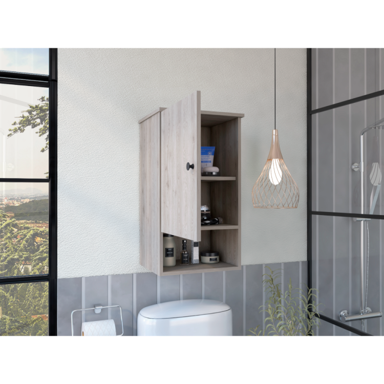 Kensington 1 Shelf Medicine Cabinet Light Grey