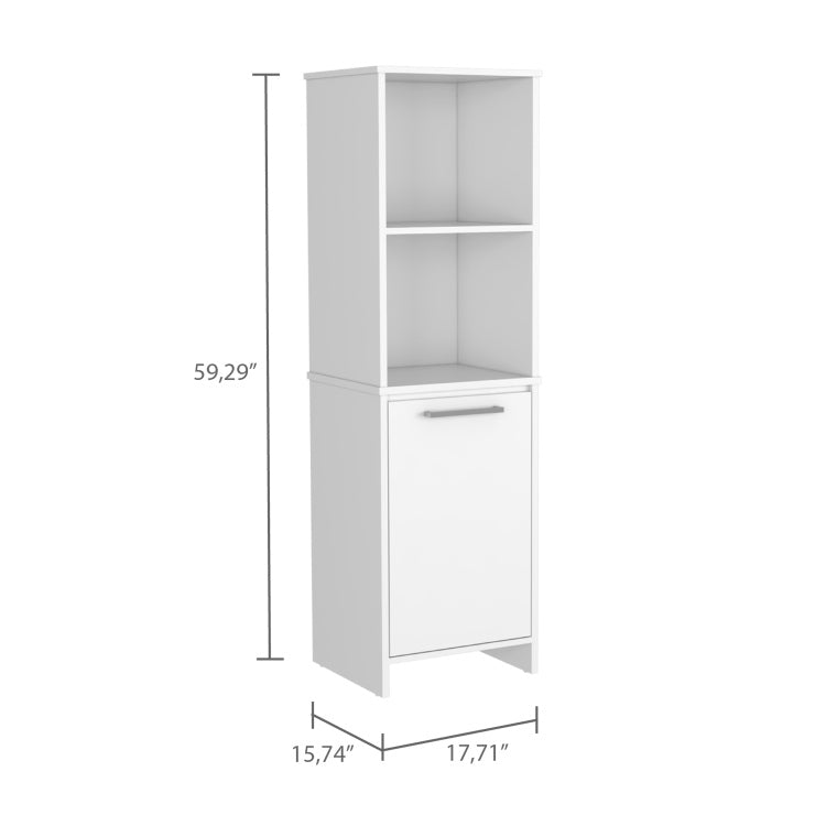 Forester 1 Shelf Pantry Cabinet White