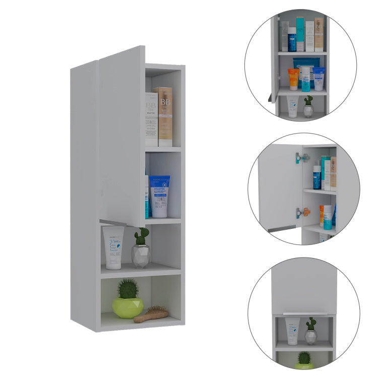 Kingston Rectangle 2 Shelf Medicine Cabinet White