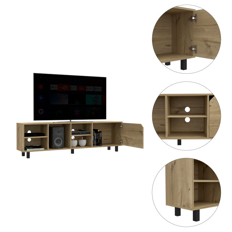Harwich 5 Shelf Tv Stand Light Oak