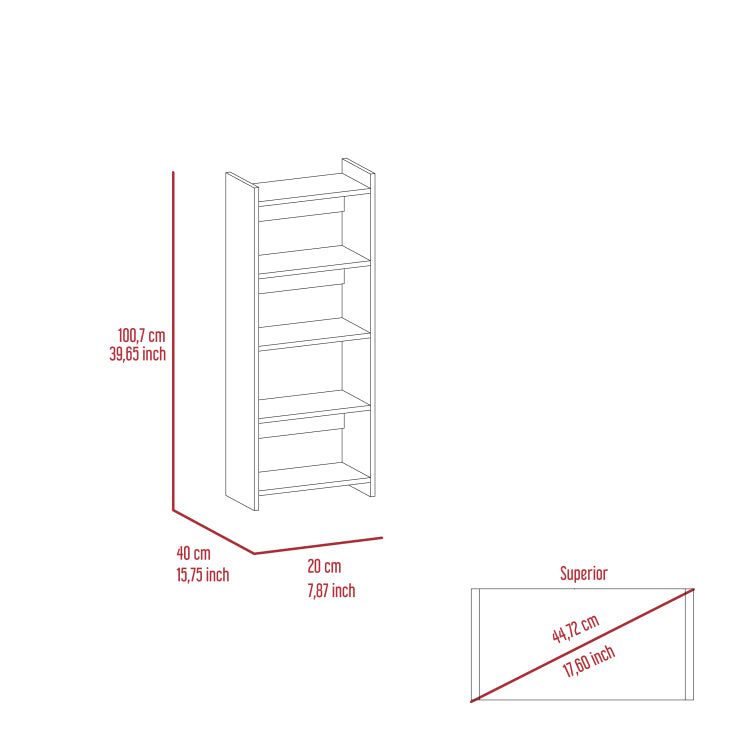 2 Piece 7 Shelf 1 Drawer Home Office Set Wenge