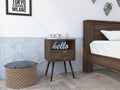 Haverson 1 Drawer 1 Shelf Nightstand Dark Walnut