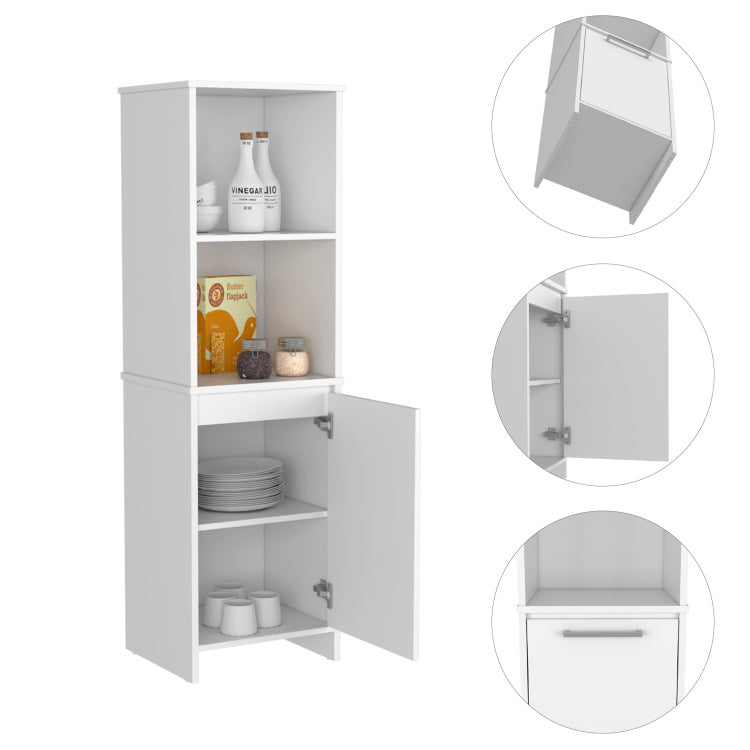 Forester 1 Shelf Pantry Cabinet White