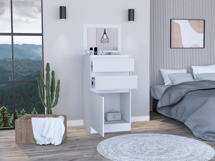 Cassel 2 Drawer Dresser White