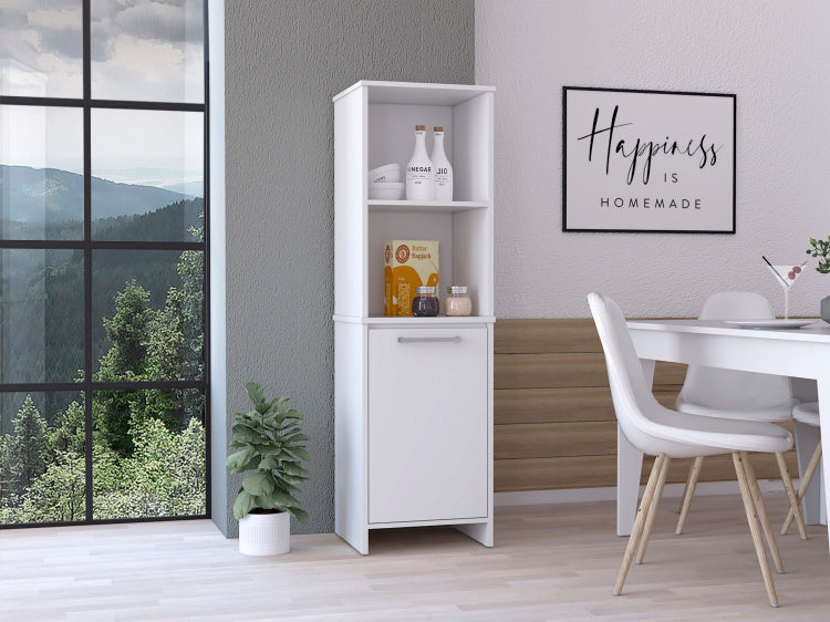 Forester 1 Shelf Pantry Cabinet White