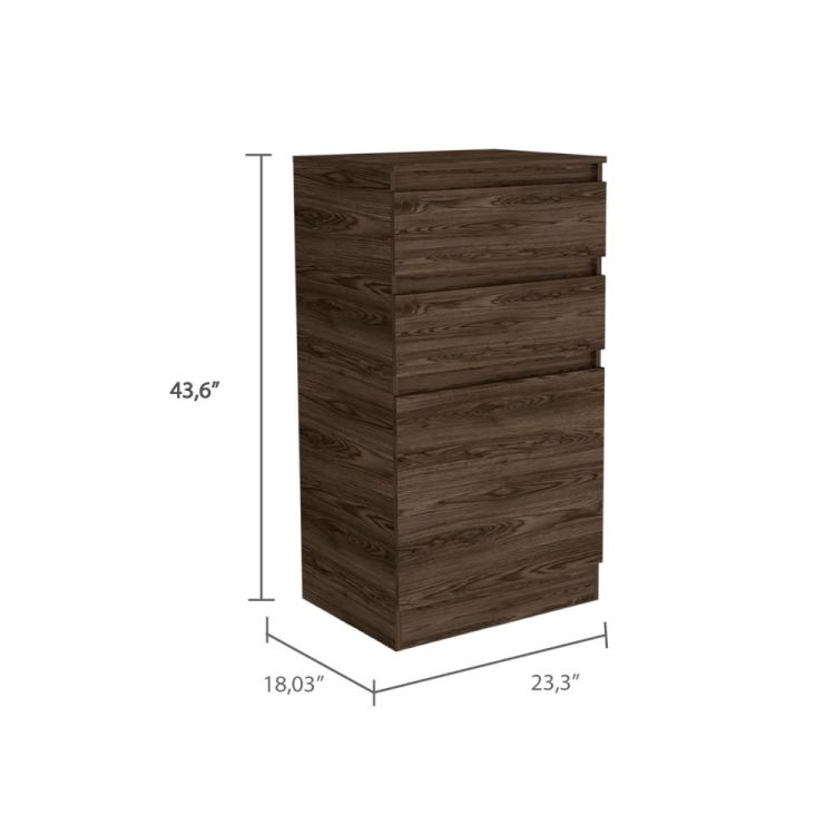 Cassel 2 Drawer Dresser Dark Walnut