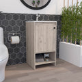 Westbury 1 Shelf Freestanding Vanity Cabinet Light Gray