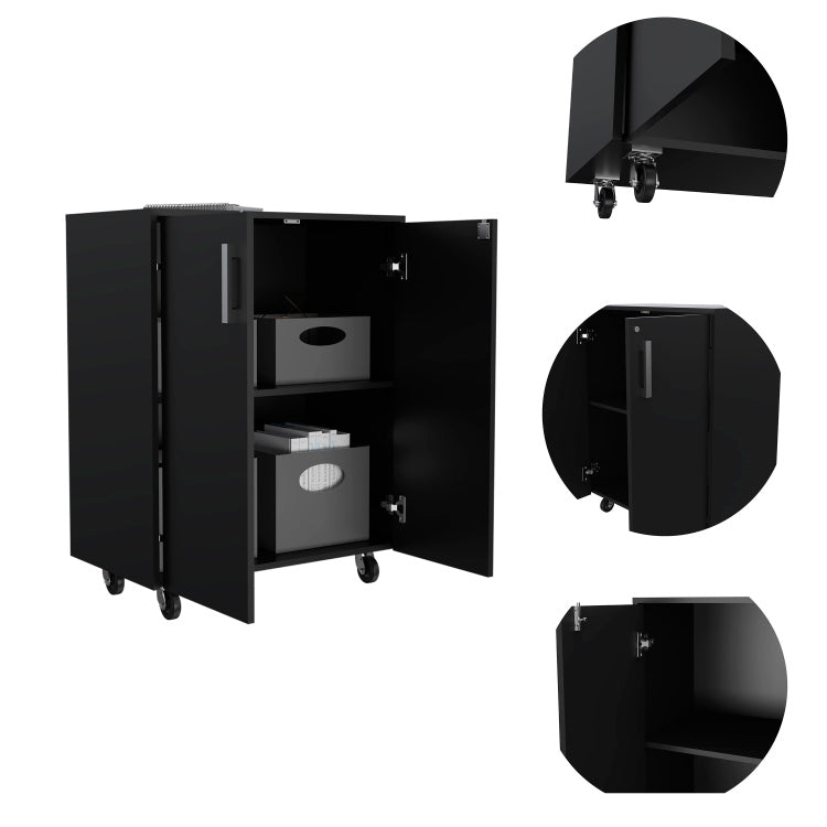 Wenge Rectangle Storage Cabinet Base