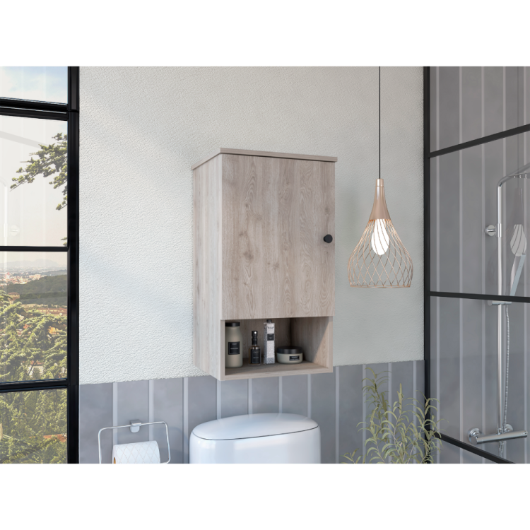 Kensington 1 Shelf Medicine Cabinet Light Grey