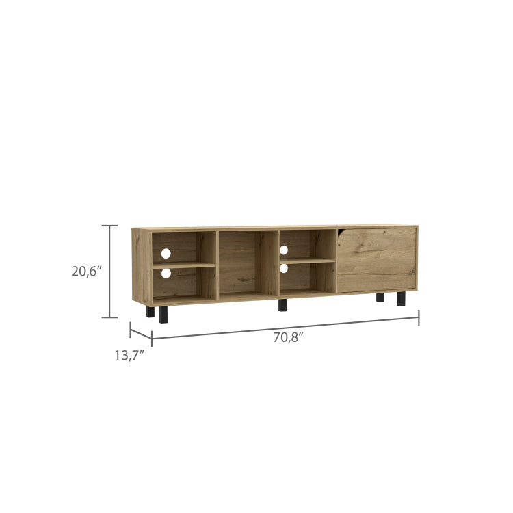 Harwich 5 Shelf Tv Stand Light Oak