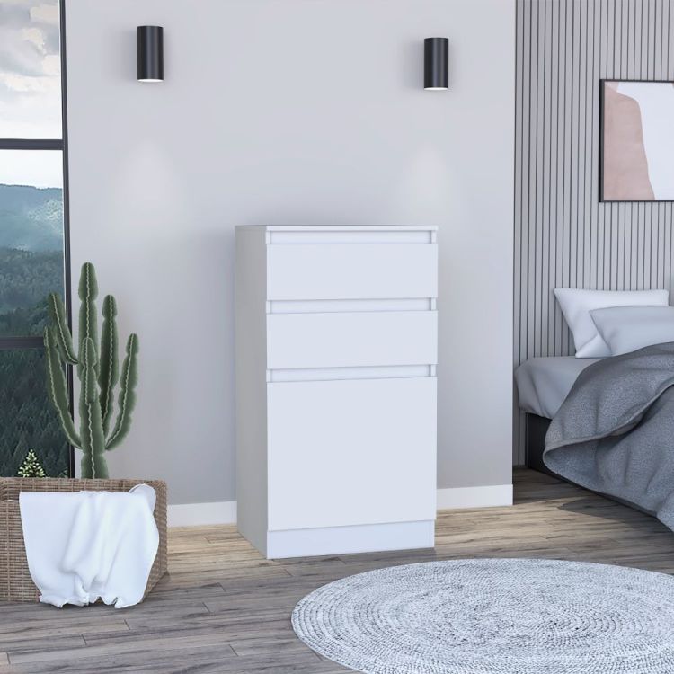 Cassel 2 Drawer Dresser White