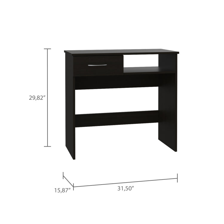 2 Piece 7 Shelf 1 Drawer Home Office Set Wenge