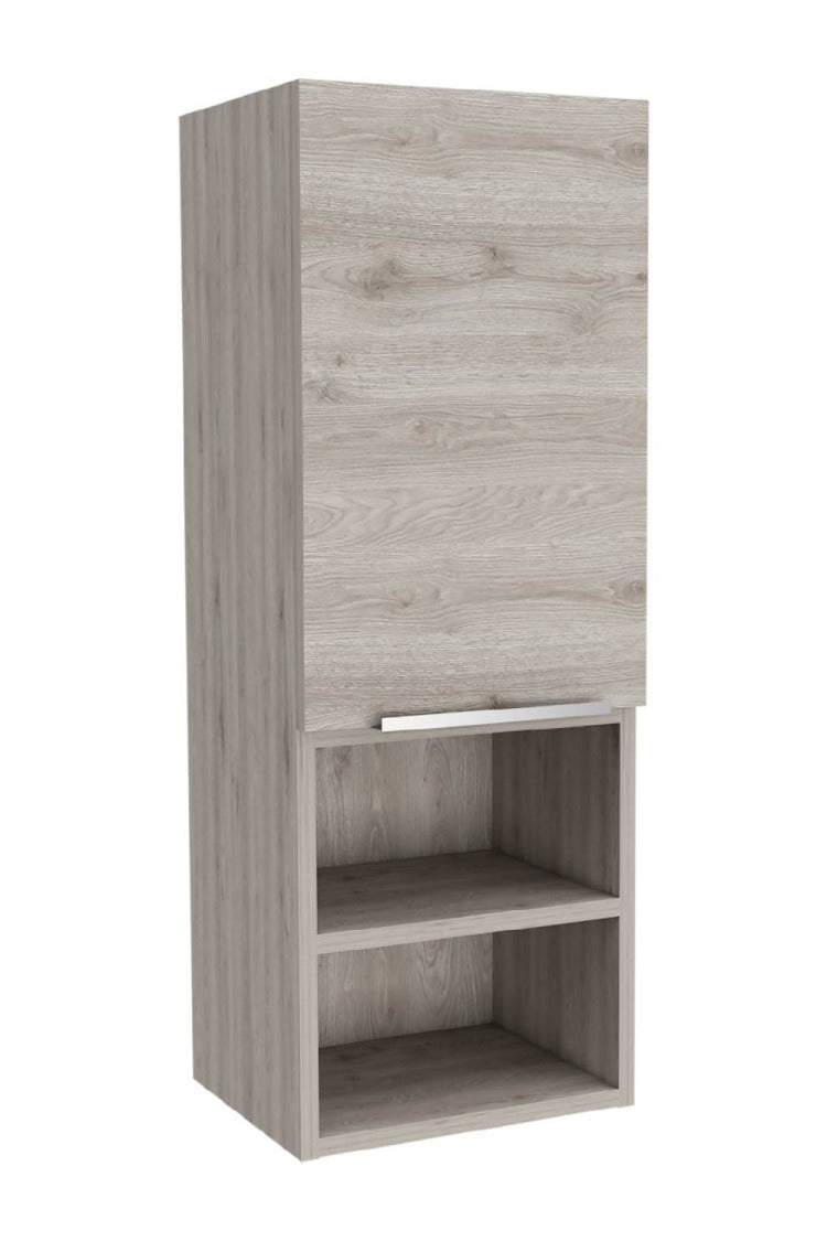 Light Grey 2 Shelf Bathroom Cabinet