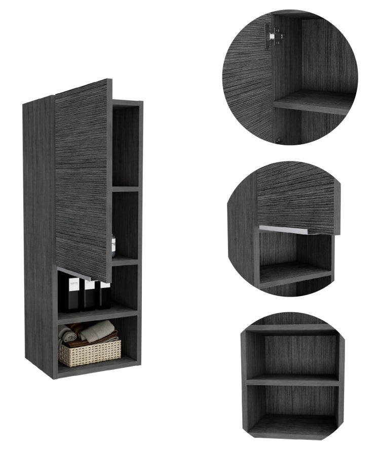 Smokey Oak Rectangle 2 Shelf Medicine Cabinet
