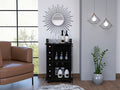 6 Bottle 3 Shelf Bar Cart Wenge