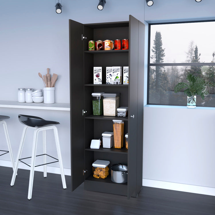 Rectangle 2 Door Storage Tall Cabinet Wenge
