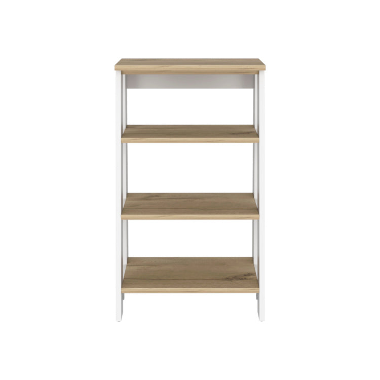Nashua 4 Shelf Linen Cabinet Light Oak And White