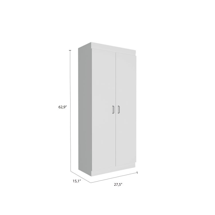 Cherry Hill 5 Shelf Pantry Cabinet White
