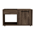 Tualatin 2 Shelf Coffee Table Dark Walnut