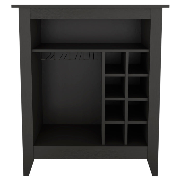 6 Bottle 1 Drawer 1 Shelf Bar Cabinet Wenge