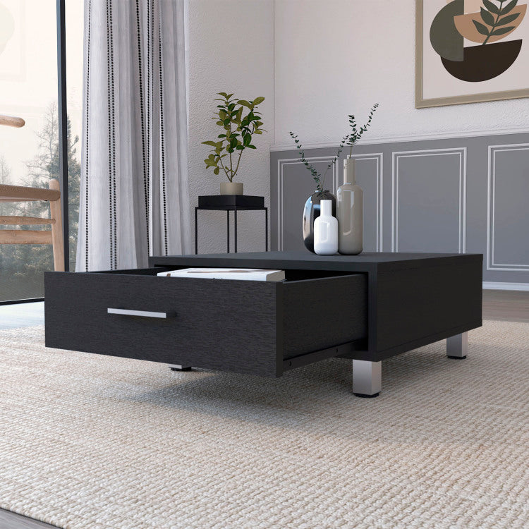 Wenge 1 Drawer Rectangle Coffee Table
