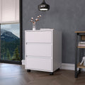 Eagle Creek 3 Drawer Rectangle Filing Cabinet White
