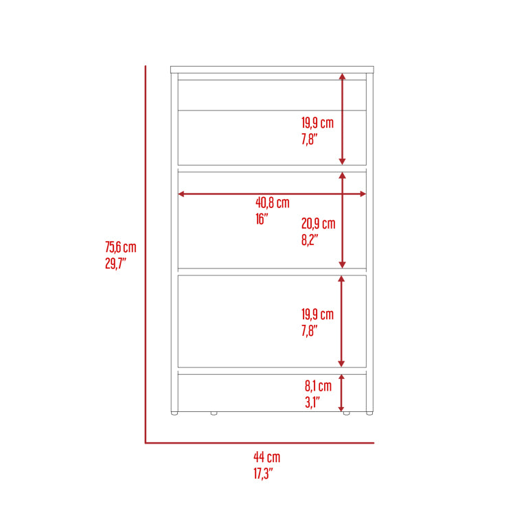 Nashua 4 Shelf Linen Cabinet Light Oak And White