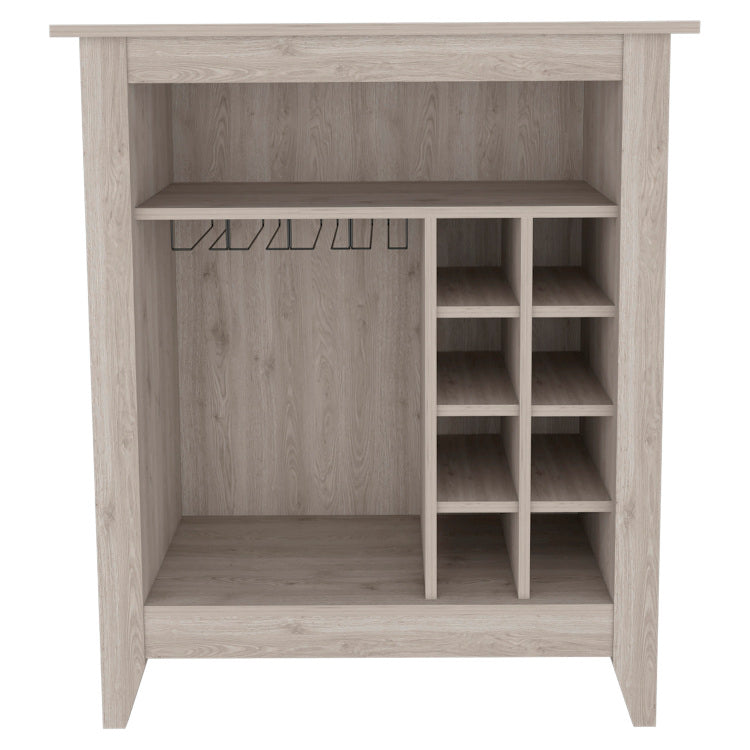 Canaan 6 Bottle 1 Drawer 1 Shelf Bar Cabinet Light Grey