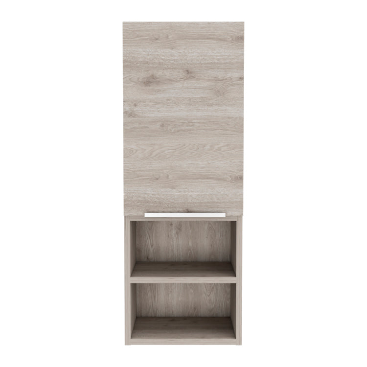 Light Grey 2 Shelf Bathroom Cabinet