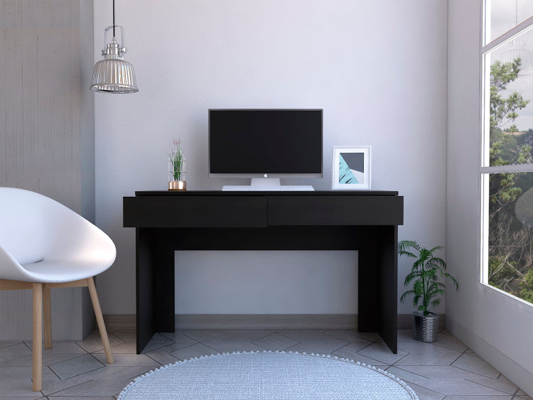 Wenge 2 Drawer Computer Desk