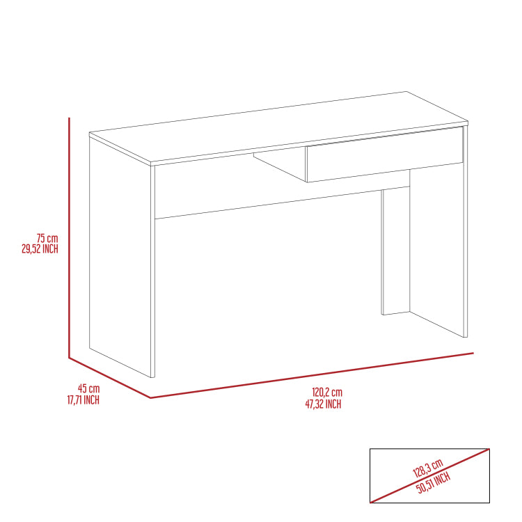 Wenge 2 Drawer Computer Desk