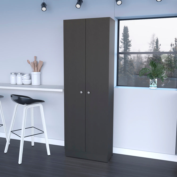 Rectangle 2 Door Storage Tall Cabinet Wenge