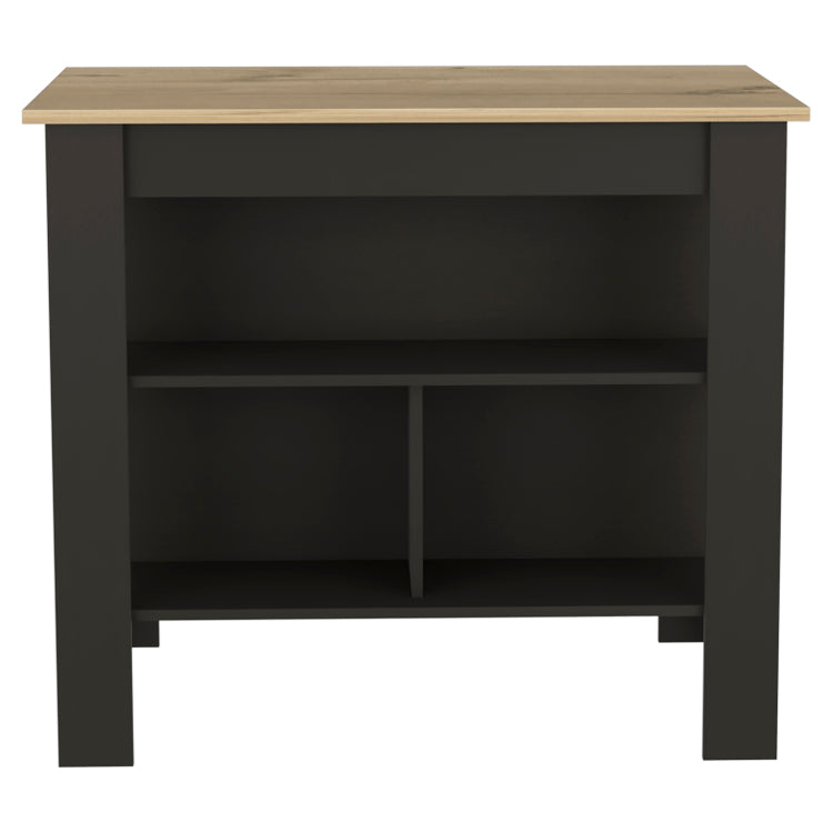 3 Shelf Kitchen Island Wenge And Light Oak