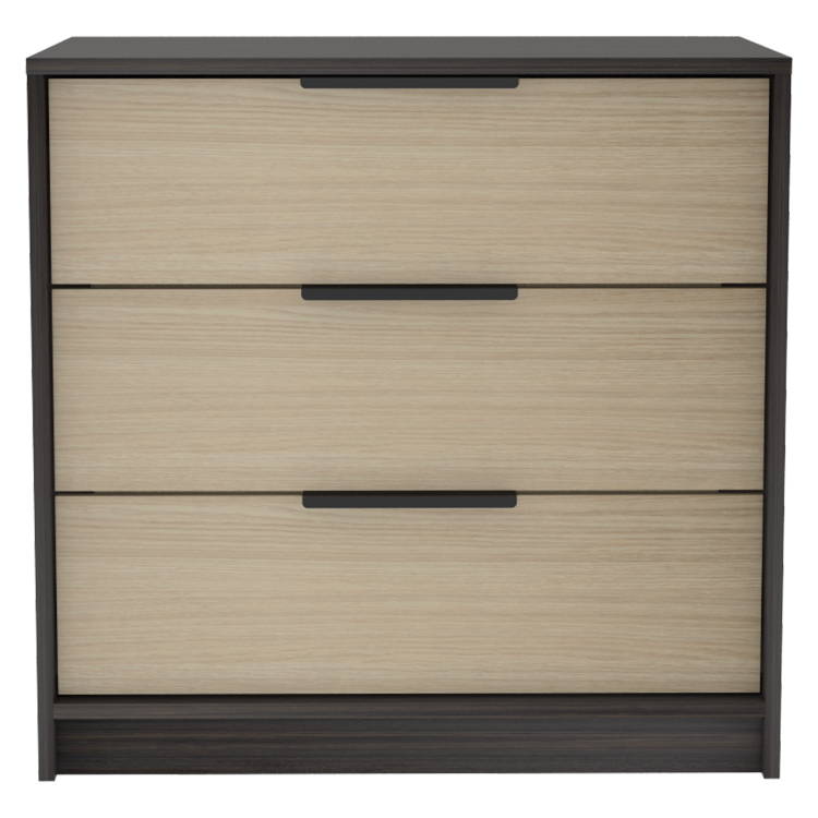 Cannon 3 Drawer Rectangle Dresser Wenge And Light Oak