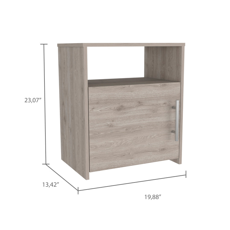 Florian 1 Shelf Nightstand Light Grey