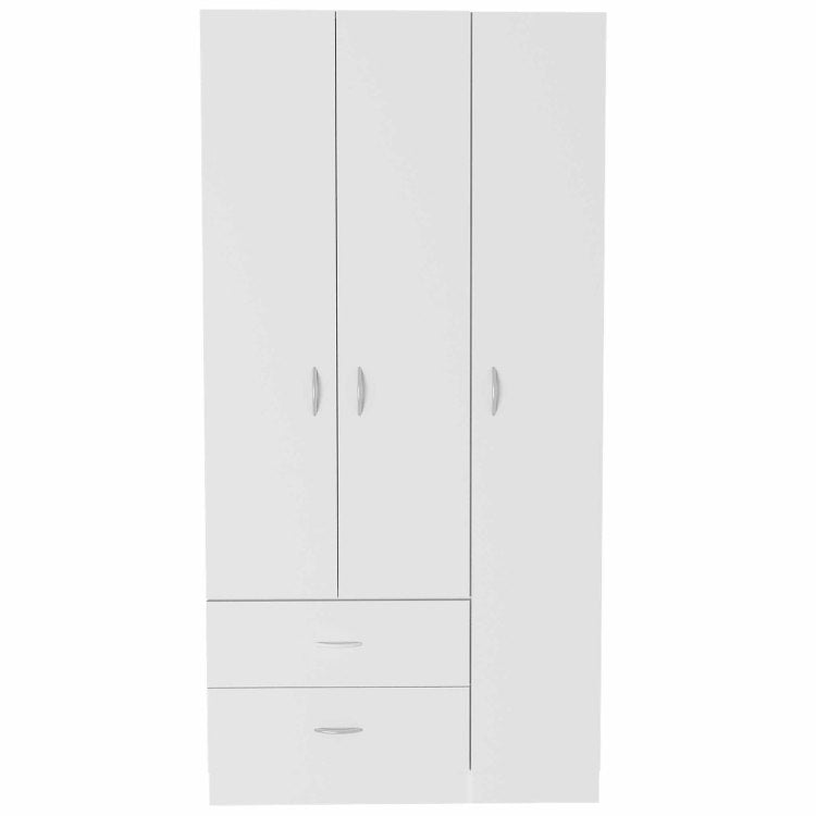 Rowaton 2 Drawer 3 Door Armoire White