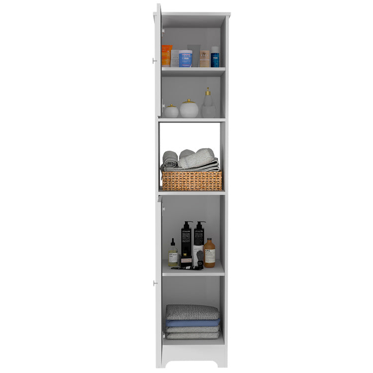 Brighton 1 Shelf Linen Cabinet White