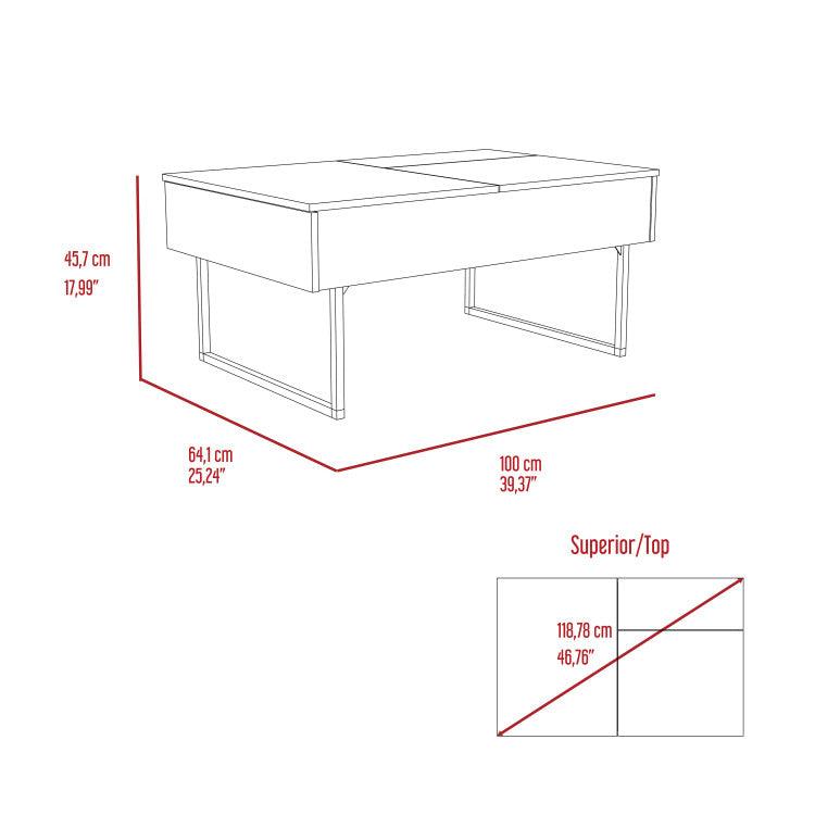 Westover Rectangle Lift Top Coffee Table Carbon Espresso And Onyx