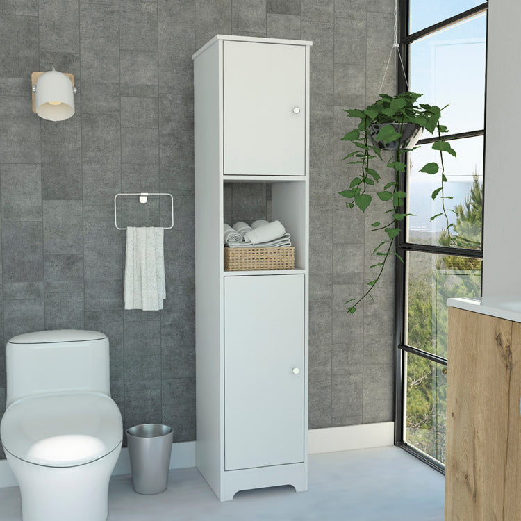 Brighton 1 Shelf Linen Cabinet White