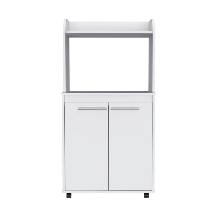 Charlotte 1 Shelf 2 Door Kitchen Pantry White