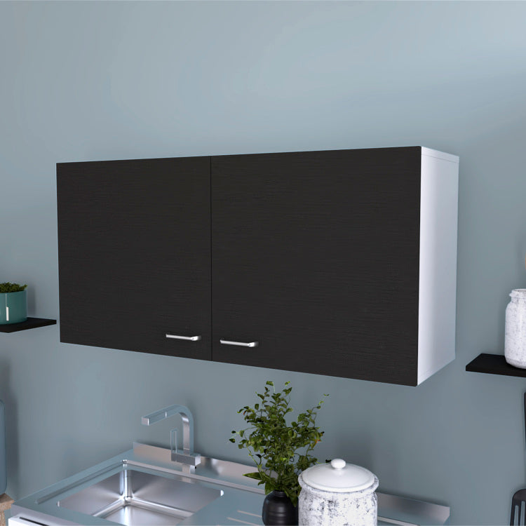 Carbon Espresso Rectangle 2 Door Wall Cabinet