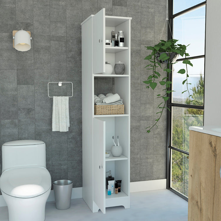 Brighton 1 Shelf Linen Cabinet White