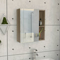 Whirlwind 1 Shelf Rectangle Medicine Cabinet With Mirror Light Oak