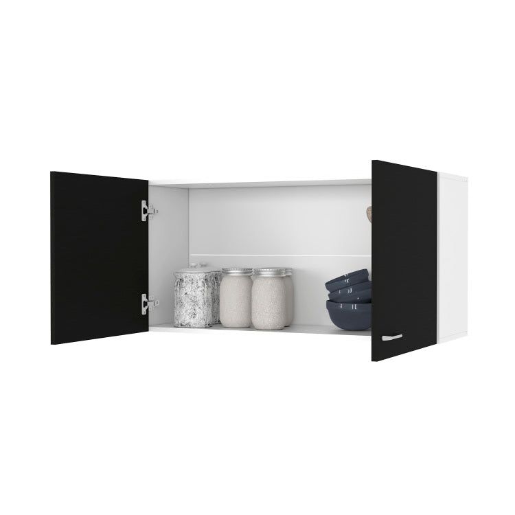 Carbon Espresso Rectangle 2 Door Wall Cabinet