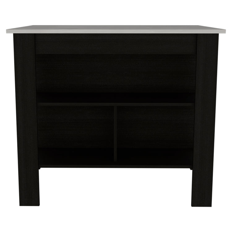 3 Shelf Kitchen Island Wenge And Ibiza Marble