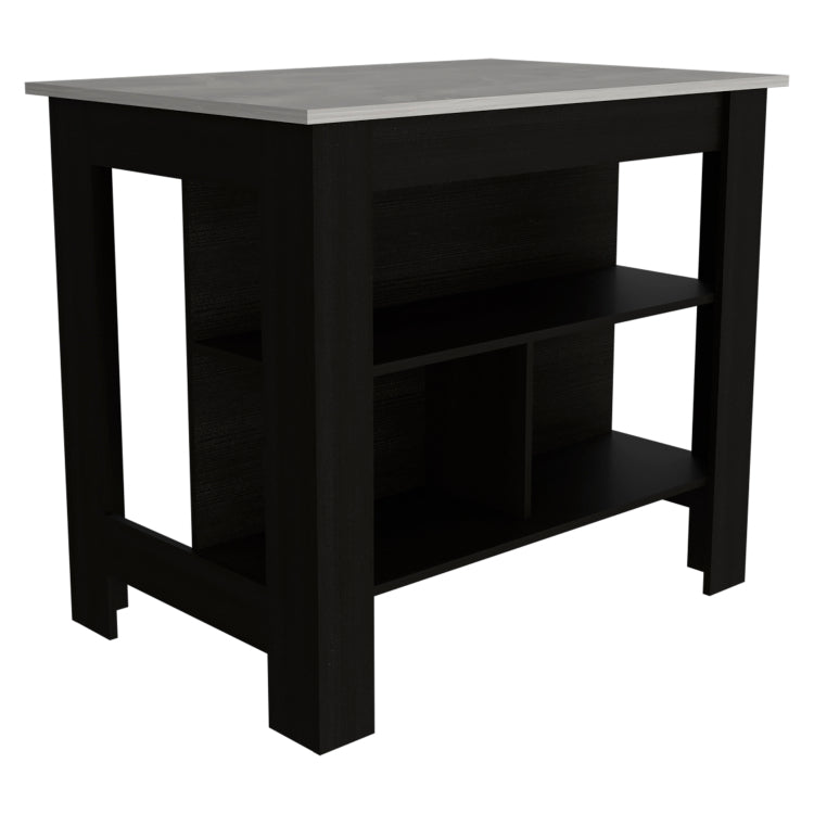 3 Shelf Kitchen Island Wenge And Ibiza Marble